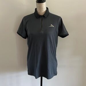 Pirma zip up polo size medium grey collared shirt.  Good condition.